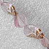 Lampwork Beads, Twist Leaf 18x27mm Hole:About 1.5mm, Sold by PC 