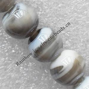 Lampwork Beads, Round 10mm Hole:About 1.5mm, Sold by PC 