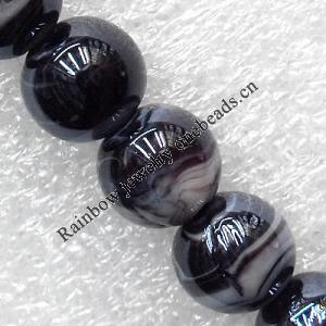 Lampwork Beads, Round 10mm Hole:About 1.5mm, Sold by PC 