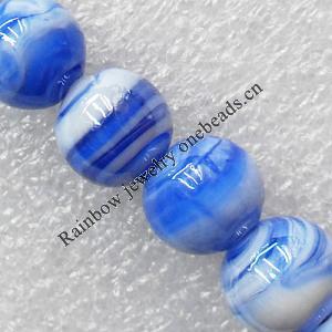 Lampwork Beads, Round 10mm Hole:About 1.5mm, Sold by PC 