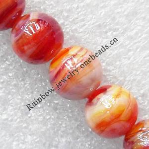 Lampwork Beads, Round 8mm Hole:About 1.5mm, Sold by PC 