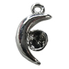 Pendant Setting Zinc Alloy Jewelry Findings Lead-free, 16x9mm Hole:1.5mm, Sold by Bag