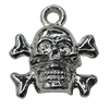 Pendant Zinc Alloy Jewelry Findings Lead-free, Skeleton 14x13mm Hole:2mm, Sold by Bag