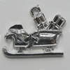 Zinc Alloy Jewelry Findings, Christmas Charm/Pendant, 22x29mm Hole:2.5mm, Sold by Bag	