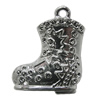 Zinc Alloy Jewelry Findings, Christmas Charm/Pendant, 27x22mm Hole:2mm, Sold by Bag	