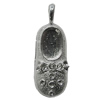 Zinc Alloy Jewelry Findings, Christmas Charm/Pendant, 35x14mm, Sold by Bag