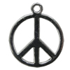 Pendant Zinc Alloy Jewelry Findings Lead-free, 20x18mm Hole:1.5mm, Sold by Bag