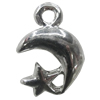 Pendant Zinc Alloy Jewelry Findings Lead-free, 17x12mm Hole:2.5mm, Sold by Bag