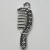 Pendant Zinc Alloy Jewelry Findings Lead-free, 29x10mm Hole:2mm, Sold by Bag