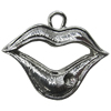 Pendant Setting Zinc Alloy Jewelry Findings Lead-free, Mouth 27x23mm Hole:2.5mm, Sold by Bag
