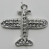 Pendant Setting Zinc Alloy Jewelry Findings Lead-free, Plane 28x32mm Hole:2mm, Sold by Bag
