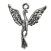 Pendant Zinc Alloy Jewelry Findings Lead-free, Bird 23x19mm Hole:1.5mm, Sold by Bag