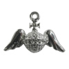 Pendant Zinc Alloy Jewelry Findings Lead-free, Bird 25x17mm Hole:2.5mm, Sold by Bag