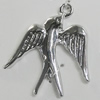 Pendant Zinc Alloy Jewelry Findings Lead-free, Bird 28x26mm Hole:1.5mm, Sold by Bag