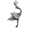 Pendant Zinc Alloy Jewelry Findings Lead-free, Bird 34x19mm Hole:1.5mm, Sold by Bag