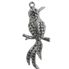 Pendant Setting Zinc Alloy Jewelry Findings Lead-free, Bird 47x19mm Hole:2mm, Sold by Bag