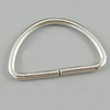 Iron Rings, Key Chain Findings, platina plated, about 8mm wide, 11mm long, 1.8mm thick, Sold by Kg
