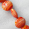 Lampwork Beads, Flat Round 15mm Hole:About 1.5mm, Sold by PC 