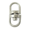 Key Swivel Clasps Connector, Alloy, Platinum Color, about 14x6mm, Sold by bag