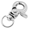 Key Swivel Clasps, Alloy, Platinum Color, about 31x19mm, Sold by bag