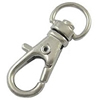 Key Swivel Clasps, Alloy, Platinum Color, about 32x11mm, Sold by bag