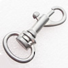 Key Swivel Clasps, Alloy, Platinum Color, about 38.5mm, Sold by bag