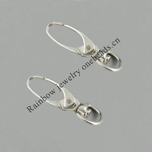 Key Swivel Clasps, Alloy, Platinum Color, about 37x13mm, Sold by bag