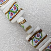 Lampwork Beads, Square 20x20mm Hole:About 1.5mm, Sold by PC 