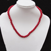 Coral Necklace, Length:6.5-Inch Bead Size:9x4mm, Sold by Group