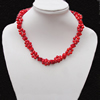 Coral Necklace, Length:6.5-Inch Bead Size:6-11mm, Sold by Group