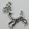 Pendant Setting Zinc Alloy Jewelry Findings Lead-free, Animal 34x22mm Hole:1.5mm, Sold by Bag