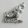 Pendant Zinc Alloy Jewelry Findings Lead-free, 18x17mm Hole:2.5mm, Sold by Bag