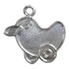 Pendant Zinc Alloy Jewelry Findings Lead-free, 21x22mm Hole:2.5mm, Sold by Bag
