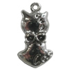 Pendant Setting Zinc Alloy Jewelry Findings Lead-free, Animal 23x12mm Hole:1.5mm, Sold by Bag