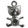 Pendant Zinc Alloy Jewelry Findings Lead-free, Animal 22x15mm Hole:2mm, Sold by Bag