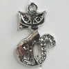 Pendant Setting Zinc Alloy Jewelry Findings Lead-free, Animal 25x17mm Hole:1.5mm, Sold by Bag