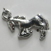 Pendant Zinc Alloy Jewelry Findings Lead-free, Horse 20x17mm Hole:2mm, Sold by Bag