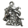 Pendant Setting Zinc Alloy Jewelry Findings Lead-free, Horse 20x17mm Hole:2mm, Sold by Bag