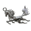 Pendant Zinc Alloy Jewelry Findings Lead-free, Horse 51x41mm Hole:4mm, Sold by Bag