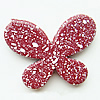 Painted (spray-paint) Acrylic Beads, Butterfly, 47x34x7mm, Hole:Approx 3mm, Sold by Bag
