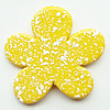 Painted (spray-paint) Acrylic Beads, Flower, 47x44x7mm, Hole:Approx 3mm, Sold by Bag