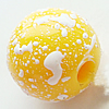 Painted (spray-paint ) Acrylic Beads, Round, 8mm, Hole:Approx 2mm, Sold by Bag