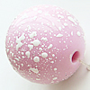 Painted (spray-paint ) Acrylic Beads, Round, 10mm, Hole:Approx 2mm, Sold by Bag