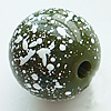 Painted (spray-paint ) Acrylic Beads, Round, 12mm, Hole:Approx 2mm, Sold by Bag