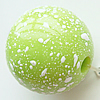 Painted (spray-paint ) Acrylic Beads, Round, 16mm, Hole:Approx 2.5mm, Sold by Bag