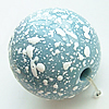 Painted (spray-paint ) Acrylic Beads, Round, 18mm, Hole:Approx 2.5mm, Sold by Bag