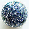 Painted (spray-paint ) Acrylic Beads, Round, 26mm, Hole:Approx 2.5mm, Sold by Bag