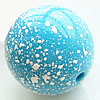 Painted (spray-paint ) Acrylic Beads, Round, 28mm, Hole:Approx 3mm, Sold by Bag