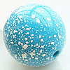 Painted (spray-paint ) Acrylic Beads, Round, 28mm, Hole:Approx 3mm, Sold by Bag