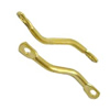 Iron Bar Links, 2mm wide, 17mm long, hole: 1mm, Sold by bag